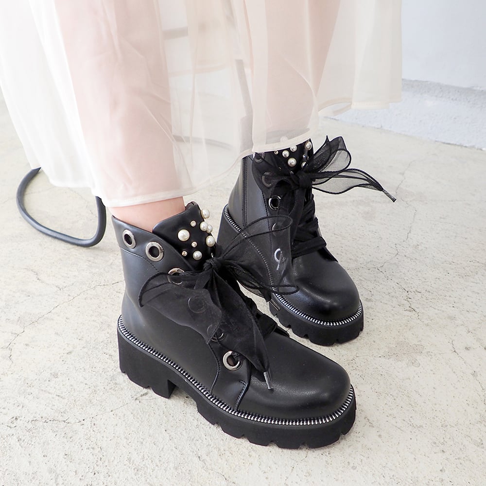 レースアップブーツ｜2025秋冬最新版 | あしながおじさん / cavacava