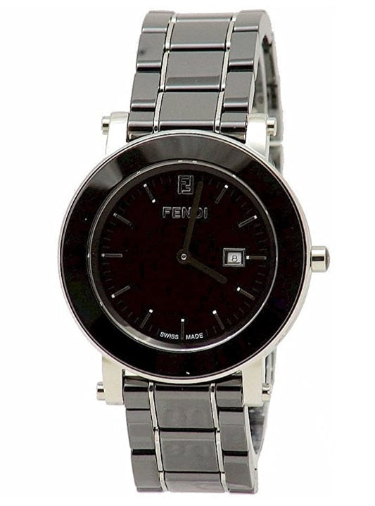 Fendi Women's Watch Ceramic Analog Display Quartz Black Watch