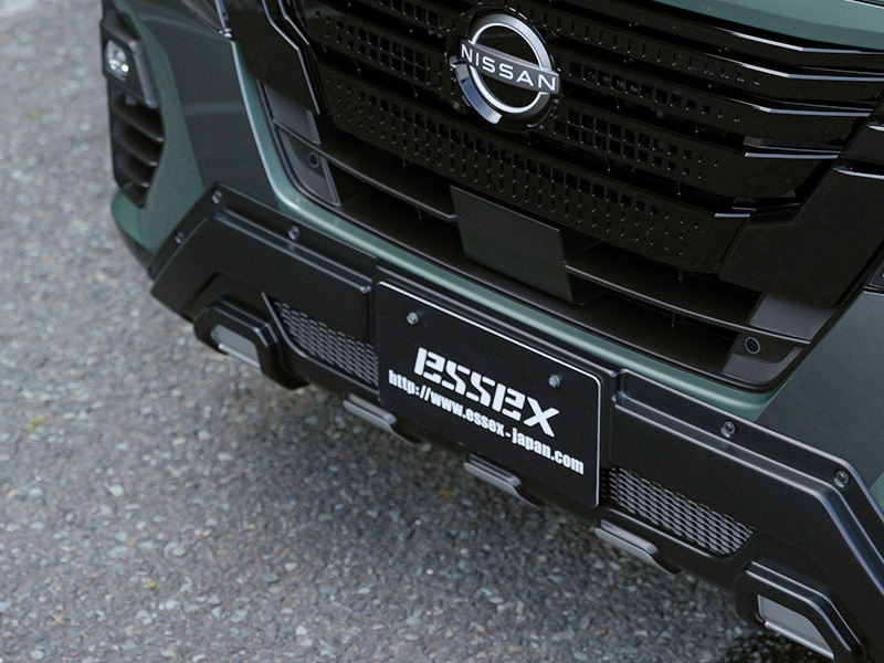 ESSEX フロントバンパーガード マットブラック/カーボンレイヤー