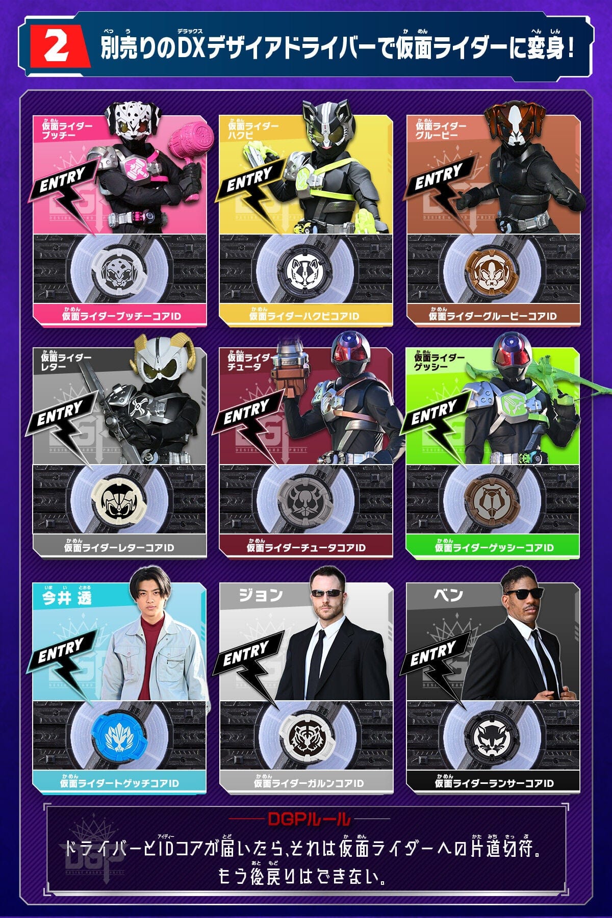 BOXED] Kamen Rider Geats: KR Core ID Set 02 -Premium Bandai