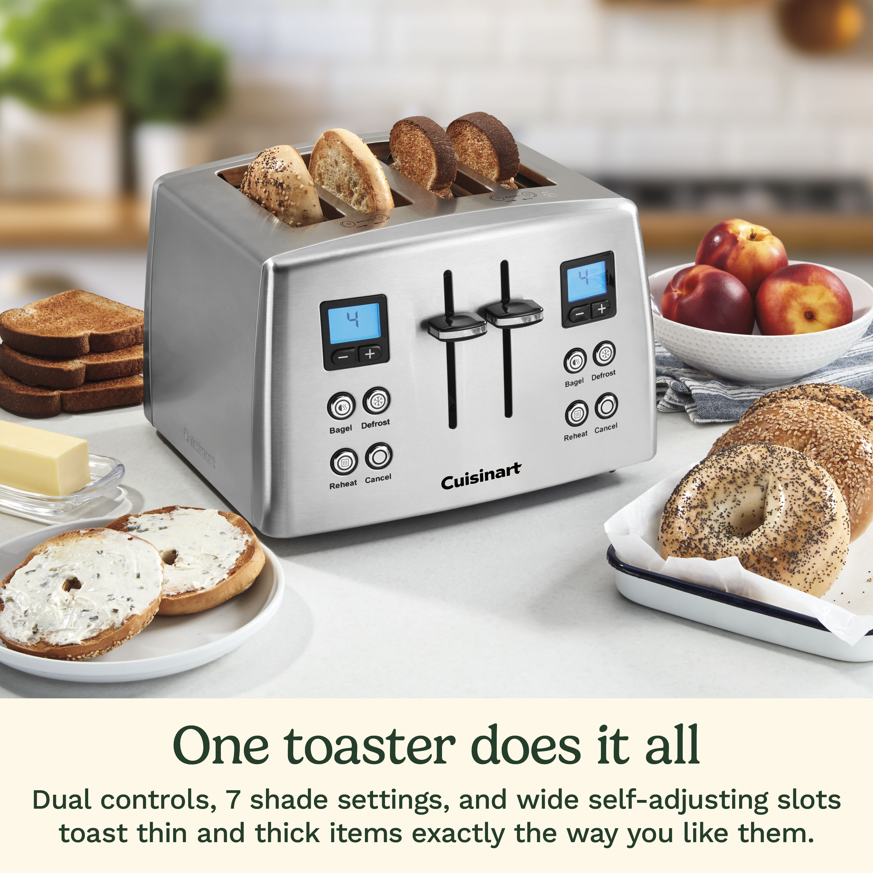 4 Slice Countdown Metal Toaster - Cuisinart