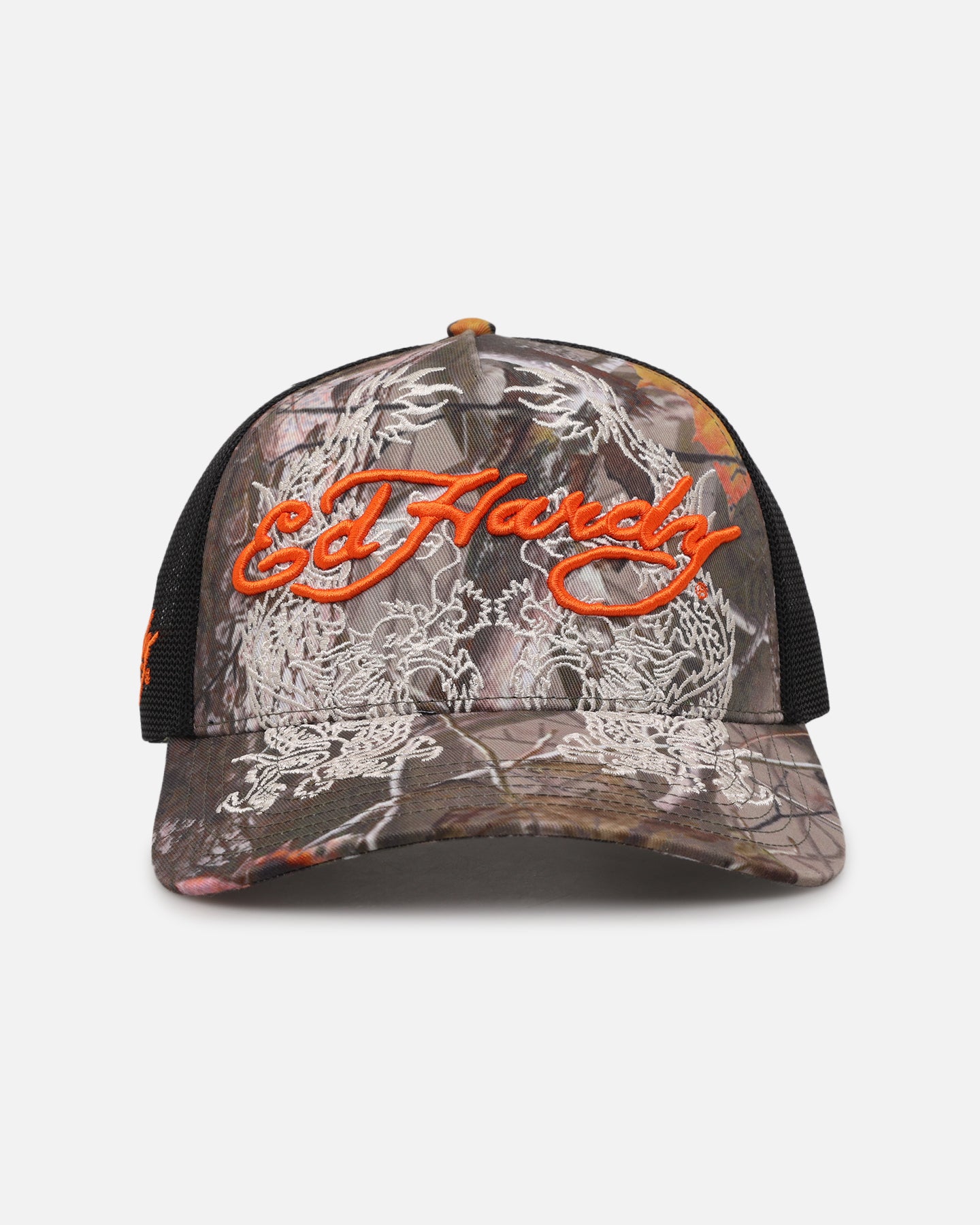 Ed Hardy Dragon Trucker Snapback Real Tree Camo | Culture Kings NZ