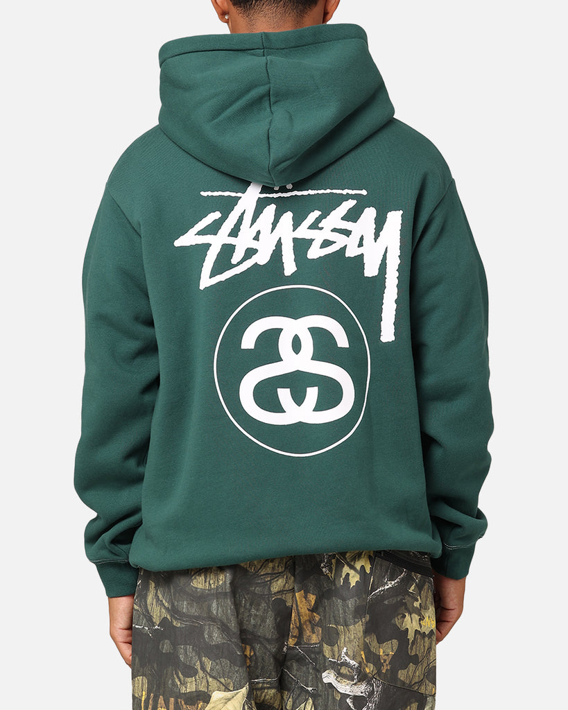 Stussy SS Link Fleece Hoodie Forest | Culture Kings