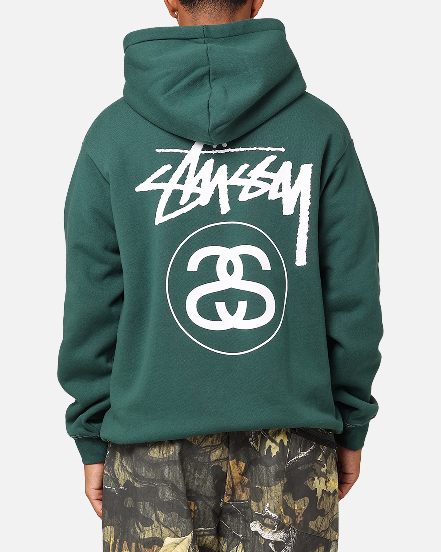 Stussy SS Link Fleece Hoodie Forest | Culture Kings