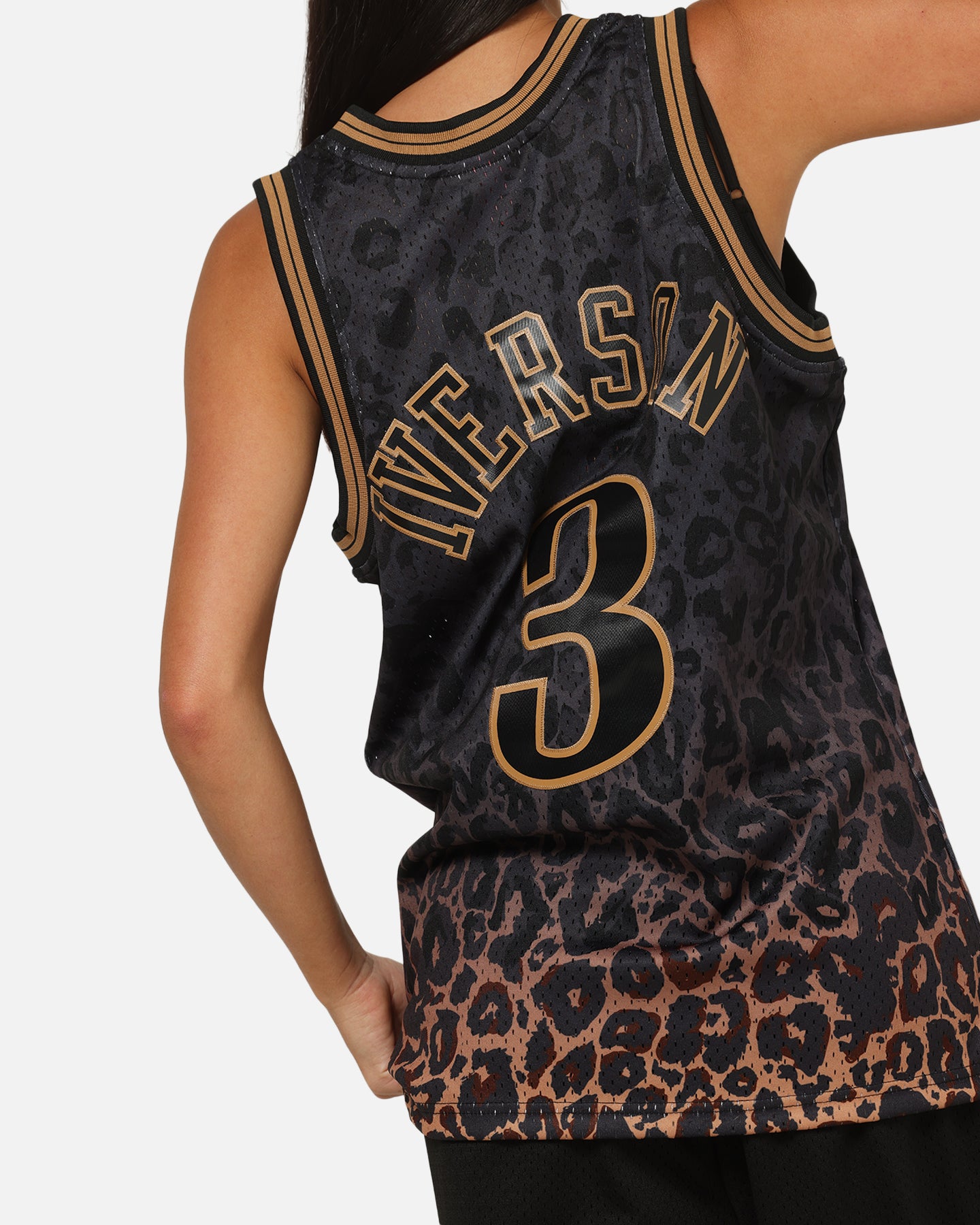 Mitchell & Ness Philadelphia 76ers Allen Iverson 'Leopard' Swing