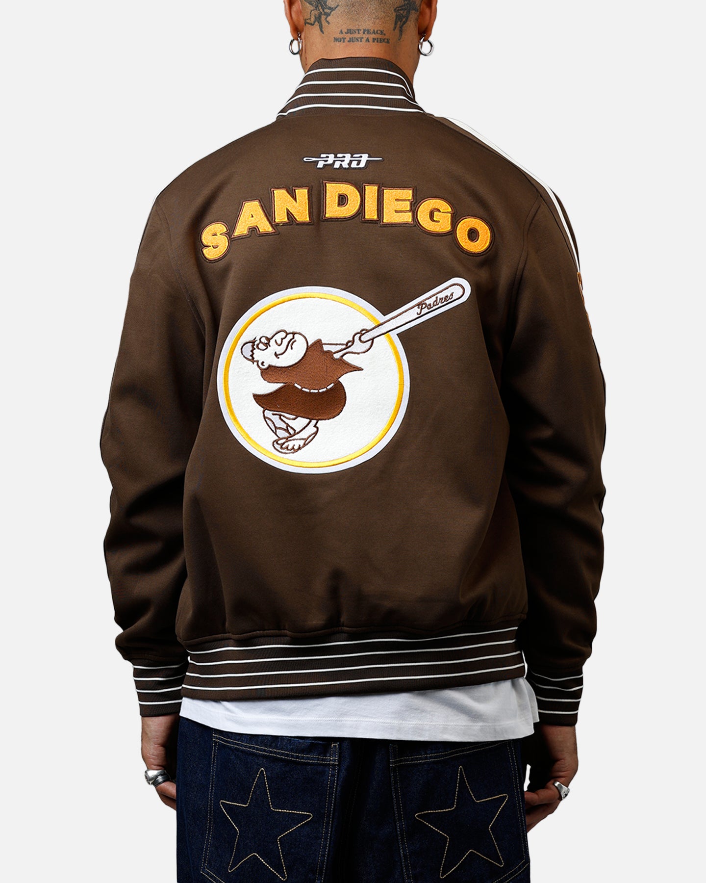 Pro Standard San Diego Padres Double Knit Jacket Brown | Culture