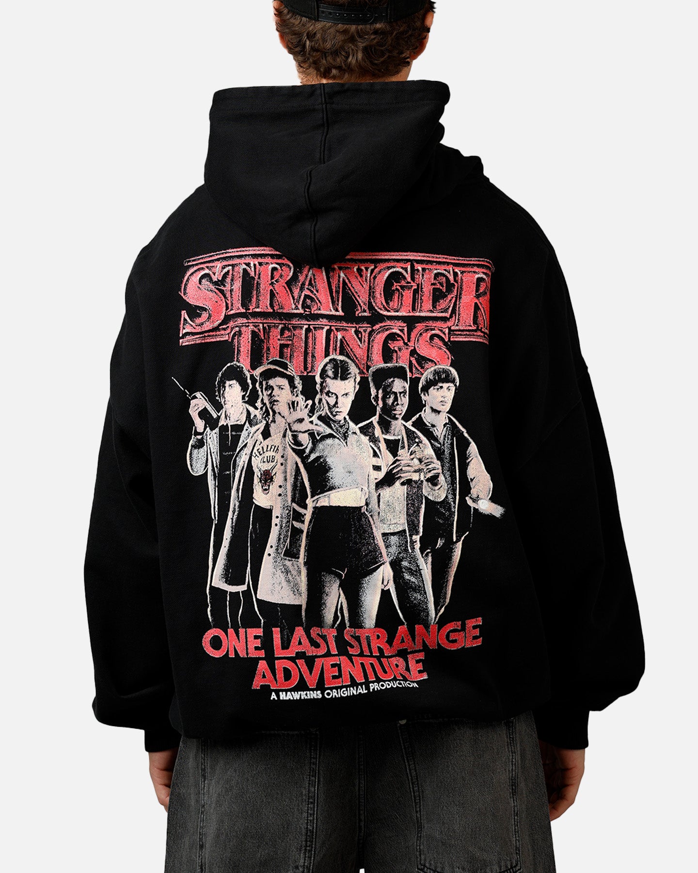 73Studio X Stranger Things Hawkins Heroes Hoodie Black | Culture