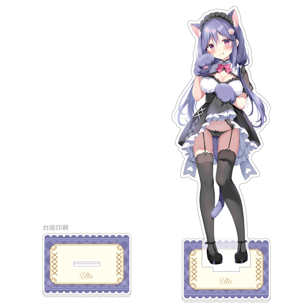 ぱん先生]特大アクリルスタンド（うた／猫耳メイド）