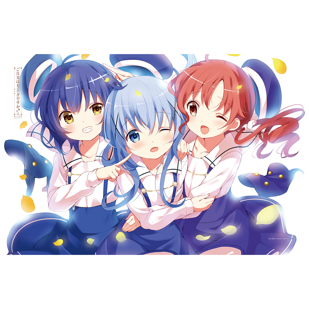 ご注文はうさぎですか？ BLOOM]タオルケット（チノ＆マヤ＆メグ）