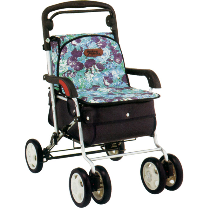 ウォーキングステッキキャスター（杖立て付） 幸和製作所 300 商品詳細