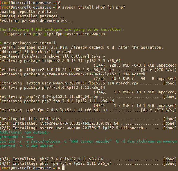How to Install PHP on OpenSUSE 15.2/15.1 - nixCraft