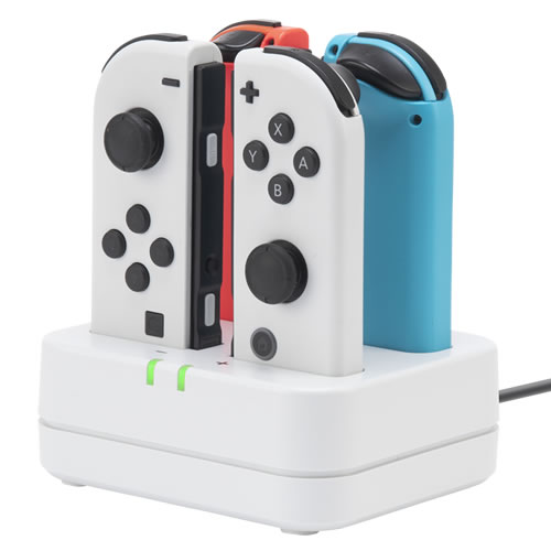 CYBER・コントローラー充電スタンド 4個タイプ（SWITCH Joy-Con用