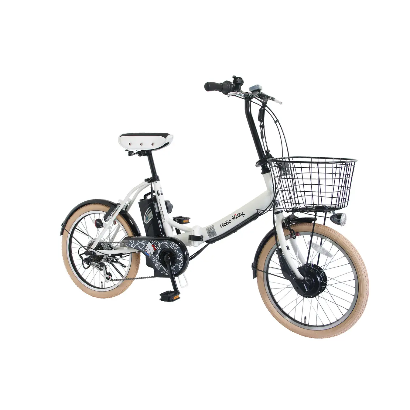 ハローキティのカラーリングを採用した電動アシスト自転車が登場 8万