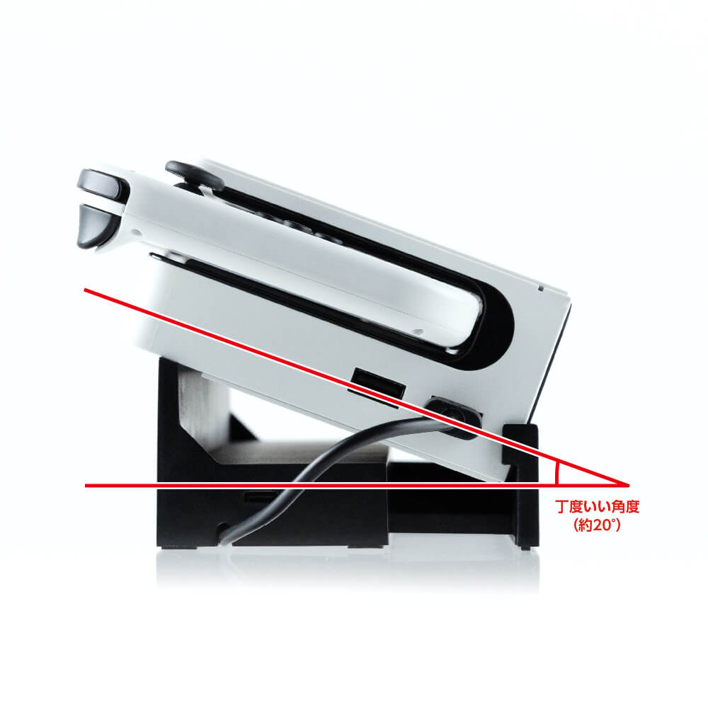 Switch有機ELモデルドック用 寝かせて立たせて2Wayスタンドハブ