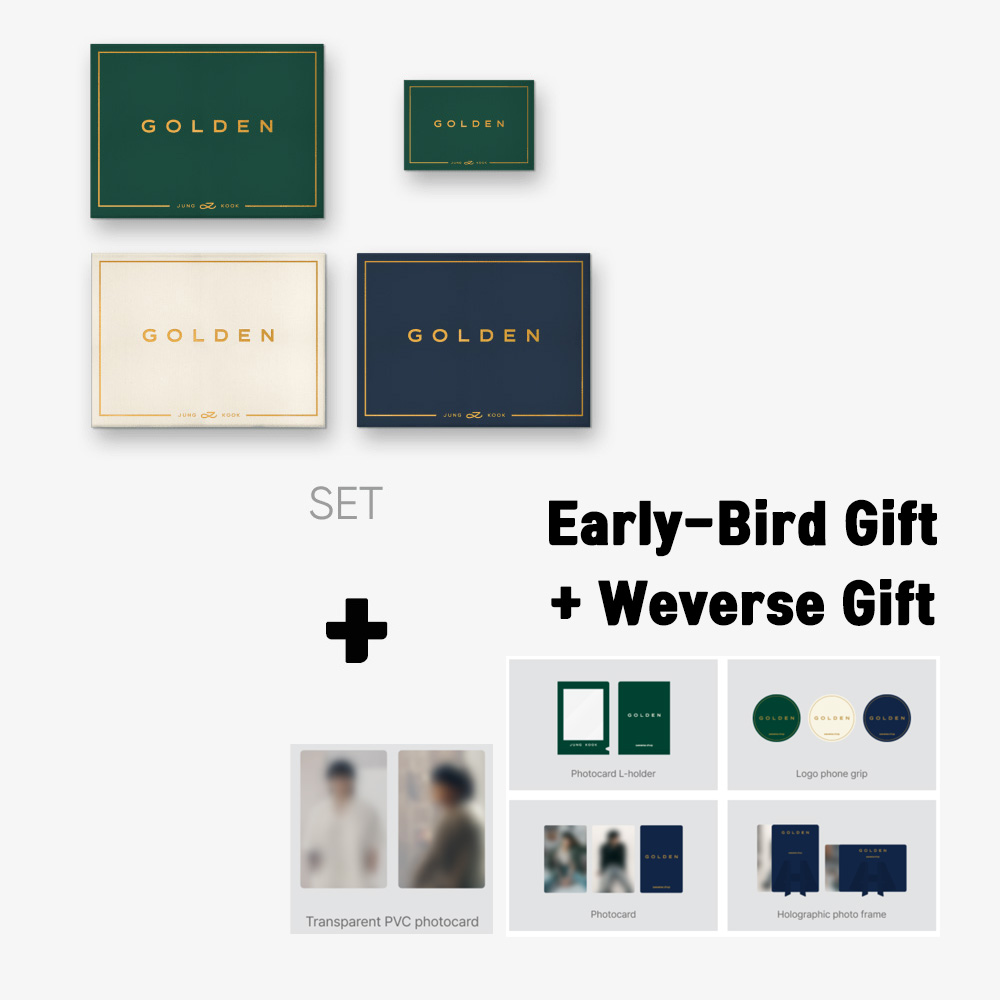 BTS Jung Kook 'GOLDEN' (Set + Weverse Albums ver.) + Weverse Gift