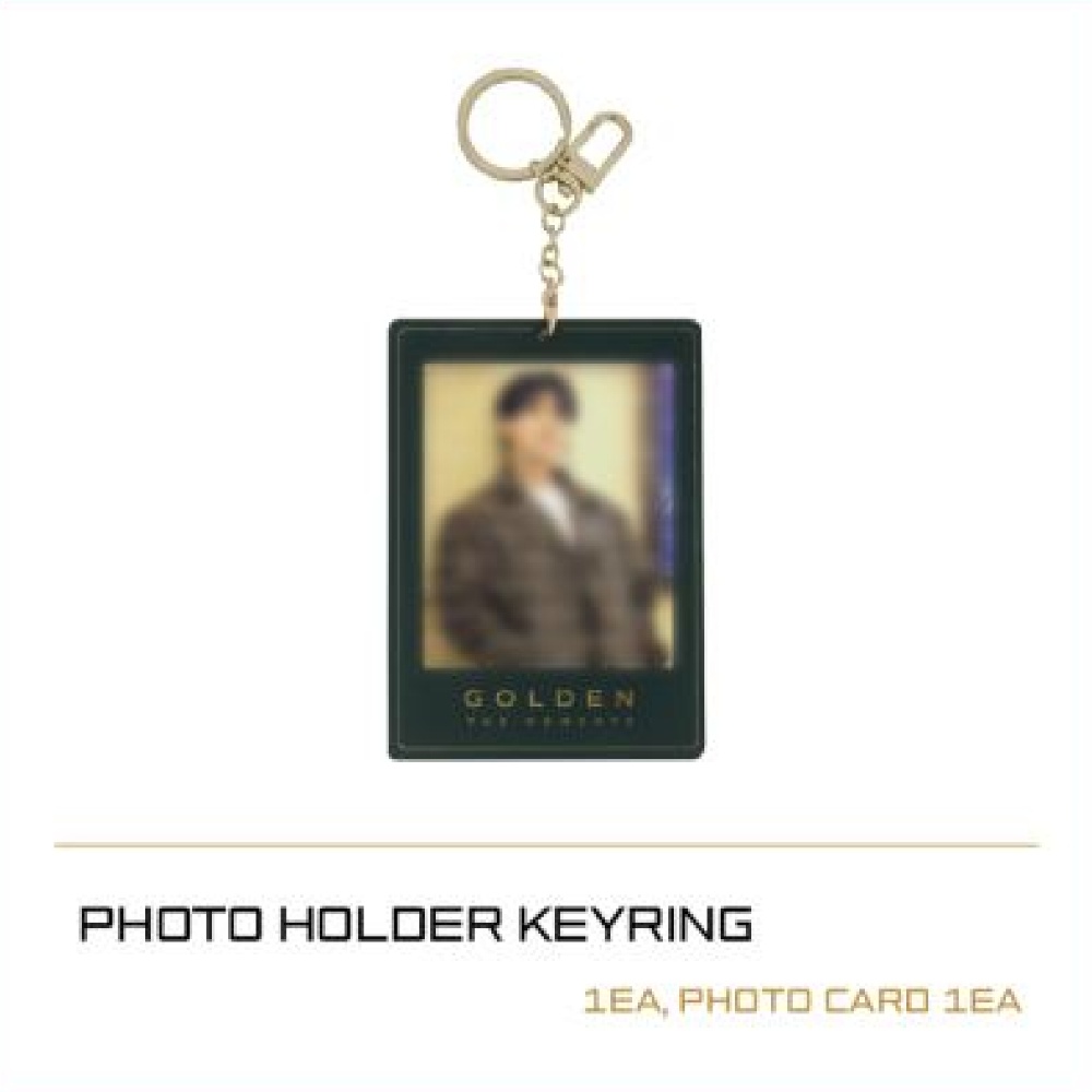 JUNGKOOK GOLDEN THE MOMENTS PHOTO HOLDER KEYRING - A-KPOP