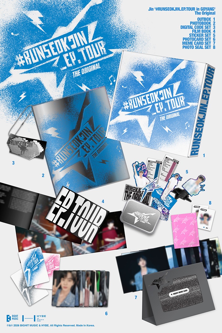 BTS Jin RUNSEOKJIN_EP TOUR in GOYANG The Original SET (The