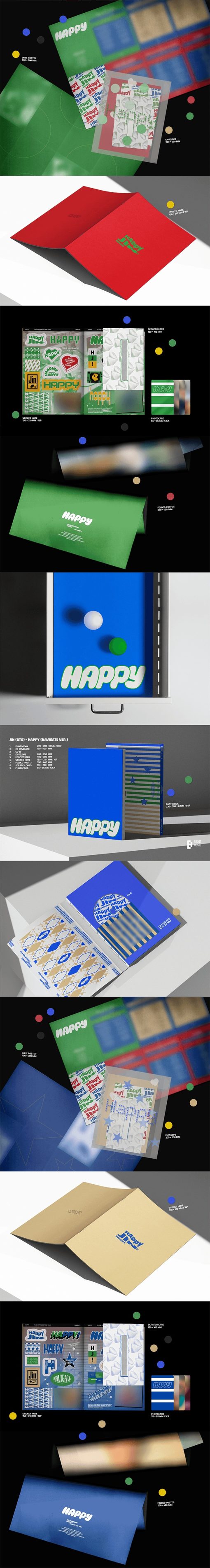 Jin (BTS) 'Happy' (Set + Weverse Albums ver.) + Weverse Gift +