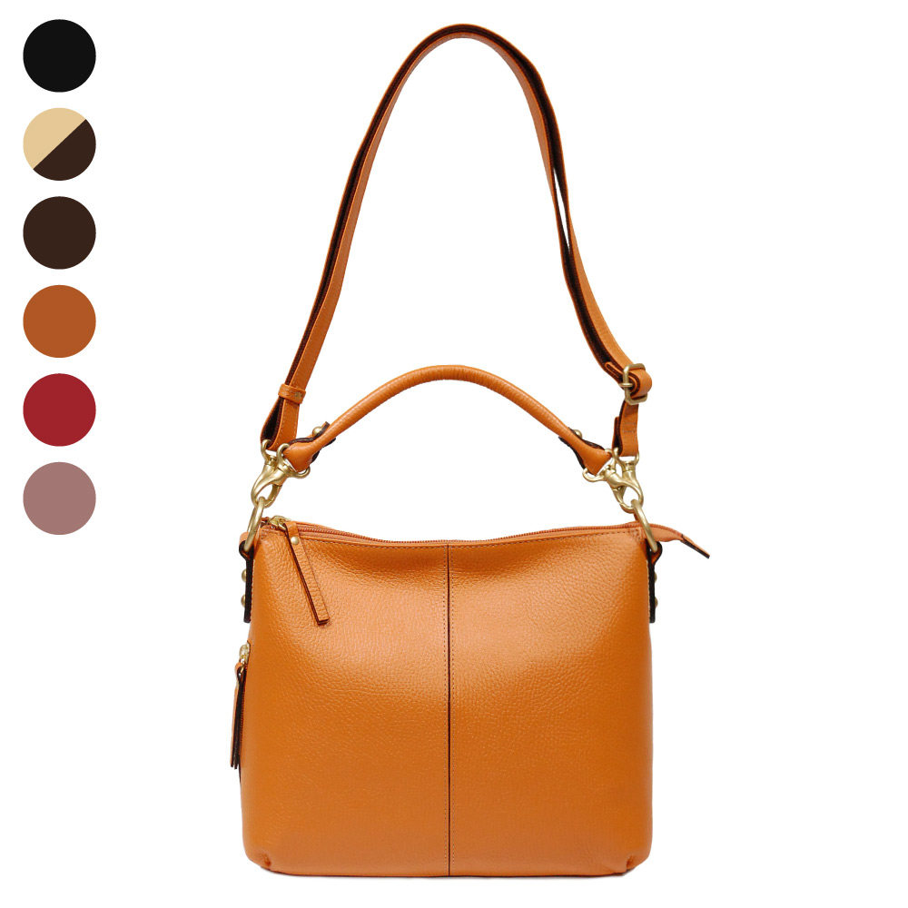 傷が目立たないエンボスシュリンクの 2wayショルダーバッグ - バッグ