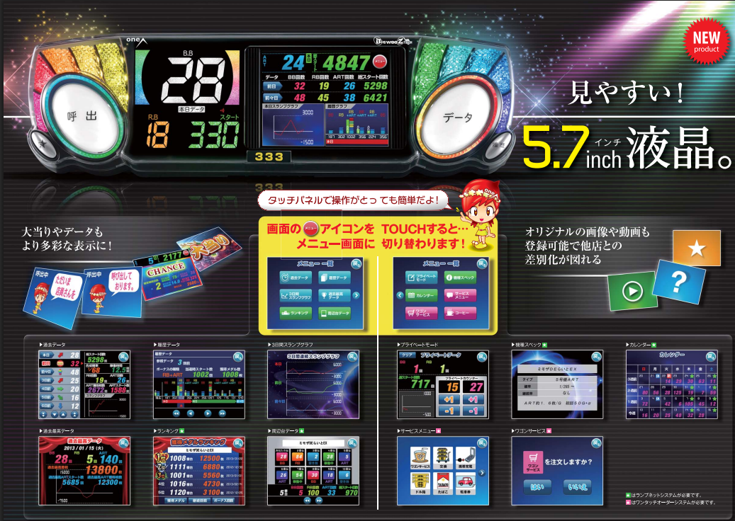 直感操作＆差枚数表示対応！oneA『ビッグウォーズ タッチ』入荷しま