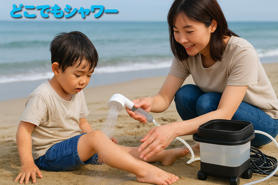 どこでもシャワー｜コードレスで快適シャンプー｜訪問美容・介護対応