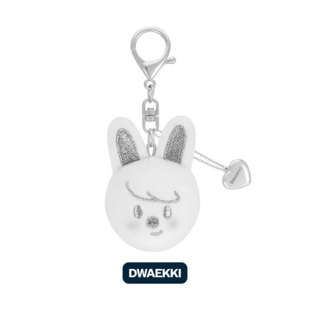 Stray Kids dominATE : celebrATE MD SKZOO FACE KEYRING SILVER Ver