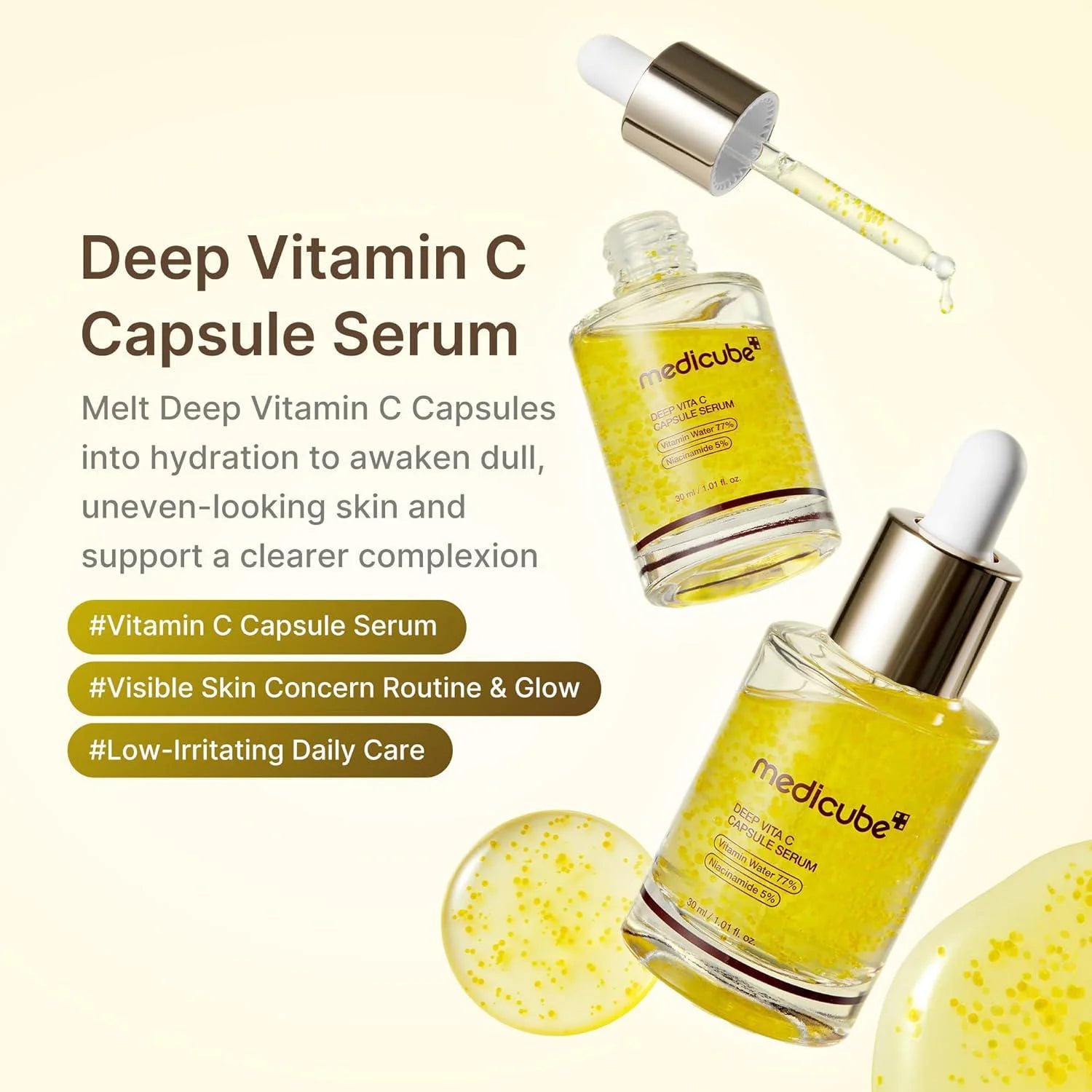 medicube Deep Vita C Capsule Serum [30ml] – Amuse Ground