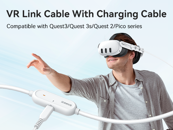 Link Cable for Quest 3 | Meta Quest Charging Cable - AMVR