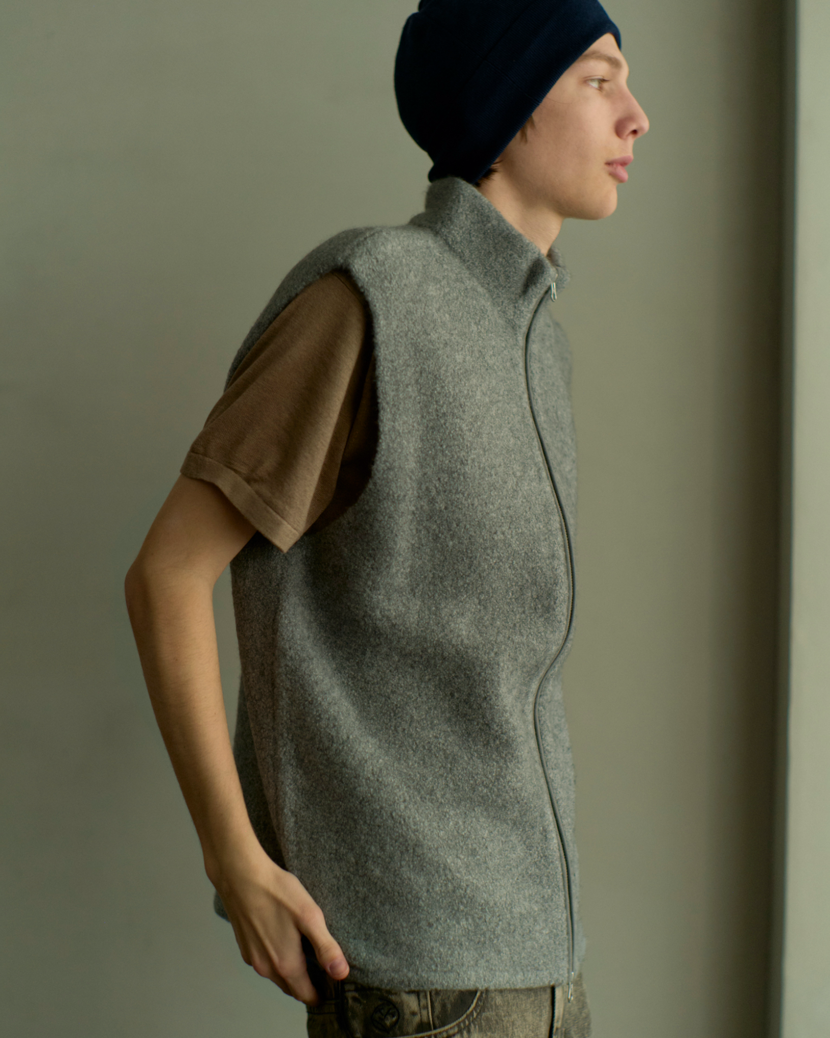 walenode(ウェルノード) INNOCENT YAK ZIP UP VEST -Amanojak.