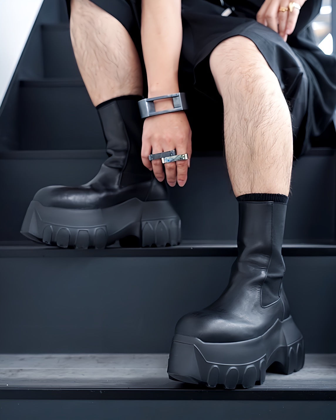 RICK OWENS(リックオウエンス)-BEATLE MEGA TRACTOR-LOO--Amanojak.