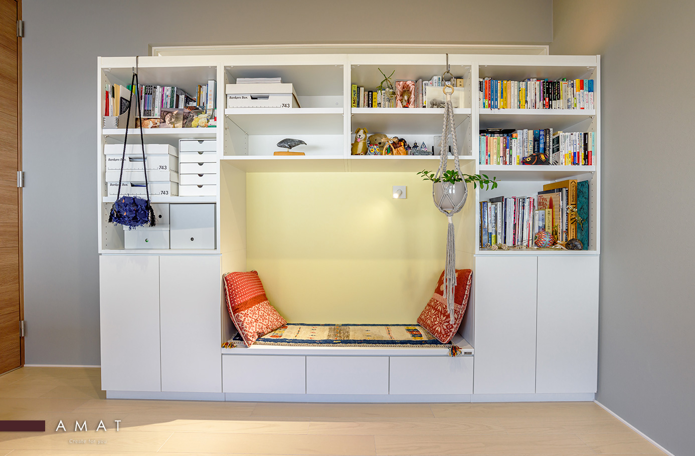 本棚｜事例No:C8237｜オーダー家具施工事例｜オーダーメイドオリジナル