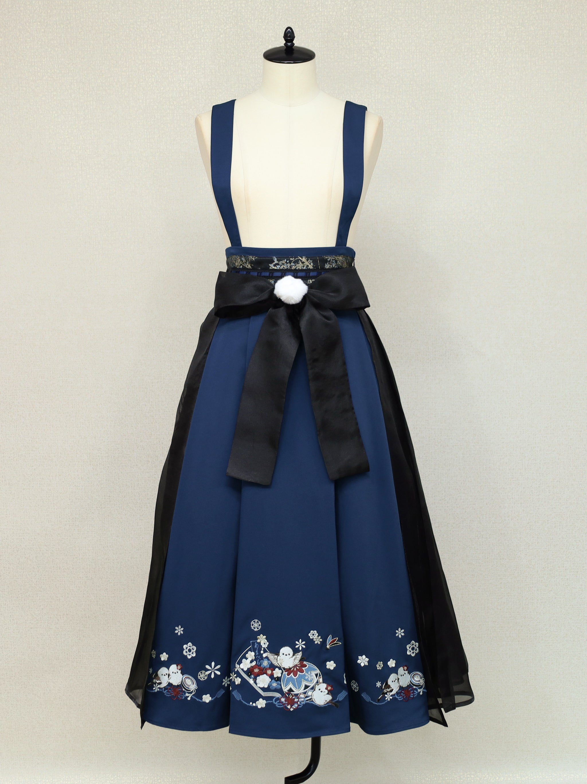 手まり遊びとシマエナガ 和風スカート – Amavel（アマベル）公式サイト