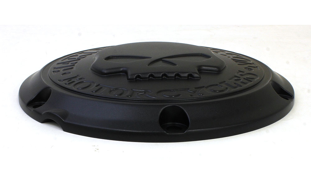 スカル ダービーカバー ブラック - Harley Davidson | アンバーピース