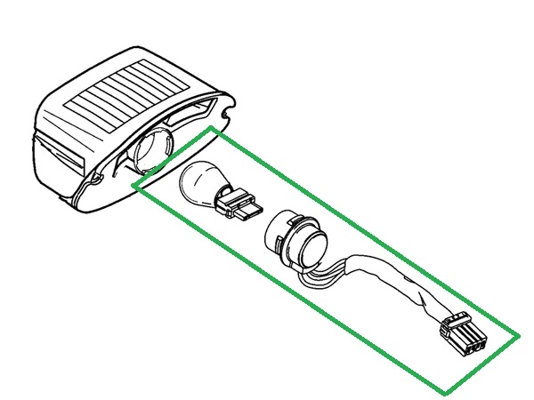 テールランプ ソケット アッセンブリー - Harley Davidson | アンバー