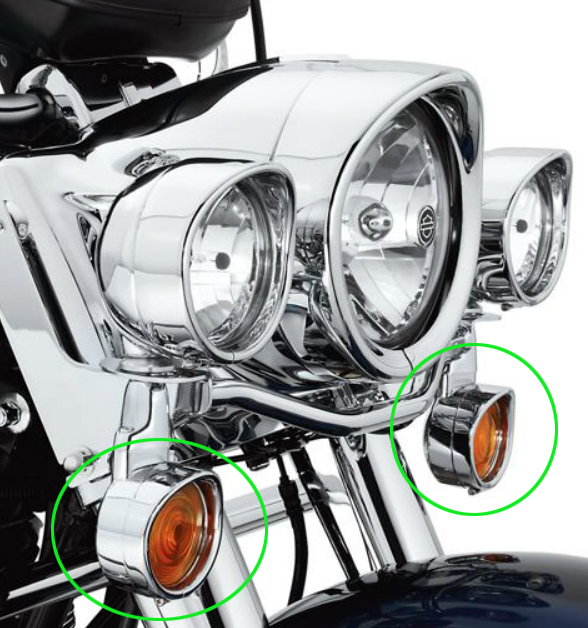 バイザースタイル・トリムリング・ターンシグナル - Harley Davidson