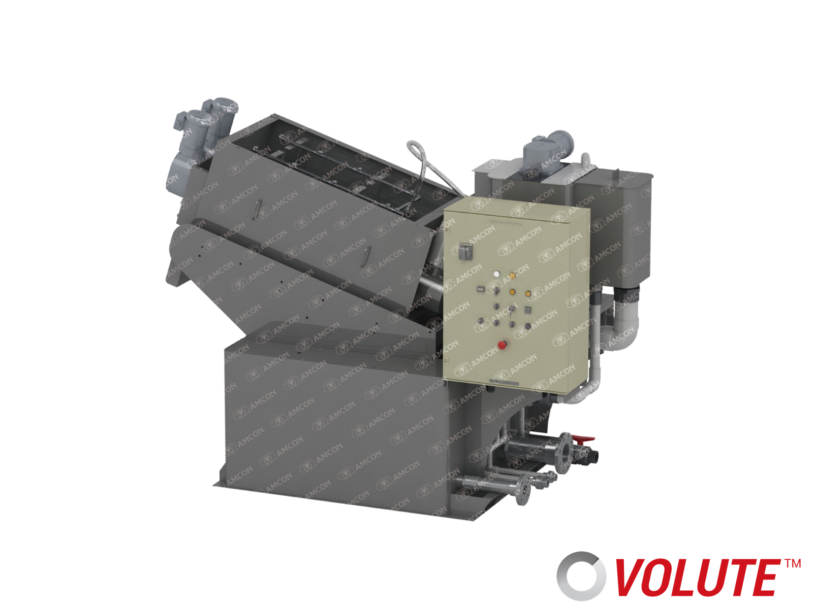 Sludge dewatering press VOLUTE™ EC series | AMCON INC.