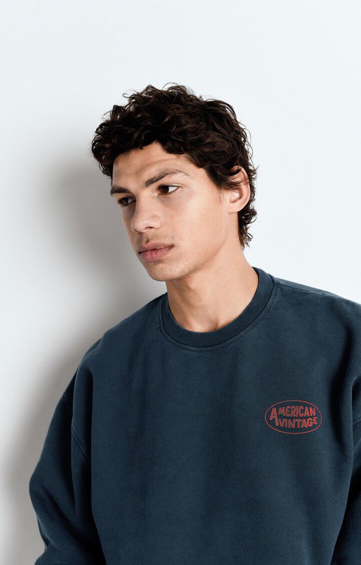 Men's sweatshirt Zoky - VINTAGE COSMOS 57 Long sleeve Blue - E25