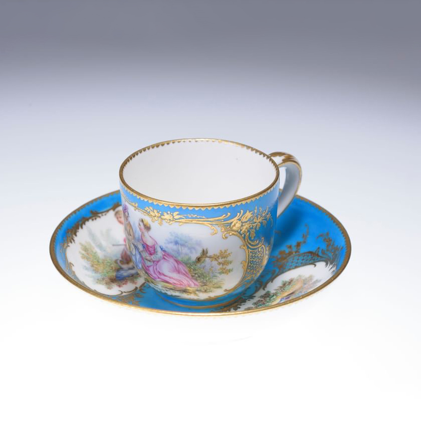 フランス 19世紀 磁器 Sevres セーヴル カップ&ソーサー