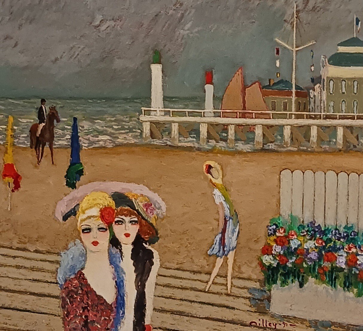 RAMON DILLEY Born in 1932 - Paintings Genre sce | Antikeo