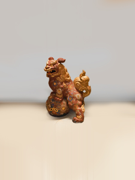 九谷焼獅子(15号) 九谷焼 15号獅子 盛