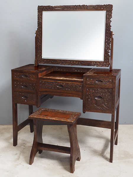 鏡台　木製　日本製　高さ62㎝　アンティーク　古道具　古家具 楽天市場】欅 ケヤキ アンティーク ドレッサー 鏡台 おしゃれ 小物