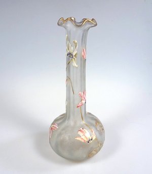 LEGRAS-MONTJOYE】ルグラ-モンジョワ シクラメン文花瓶 - アンティック