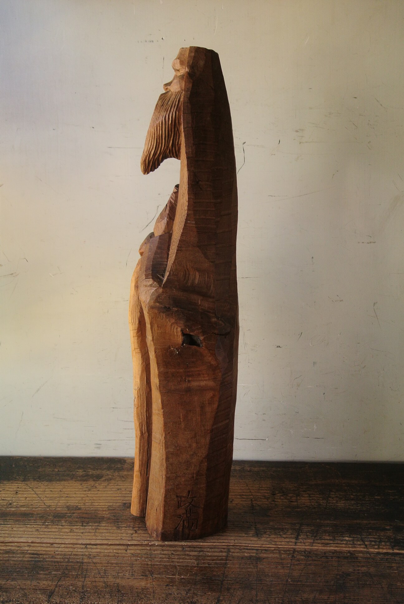 瀧口政満 無題 木彫 - アンティーク雑貨・古道具の札幌 アンティーク