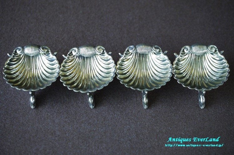 シルバー ソルトディッシュ シェル 貝型 オリジナルボックス入り