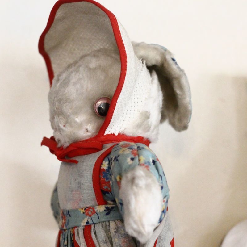 おしゃれで可愛いうさぎのぬいぐるみ/Antique Teddybear/ぬいぐるみ