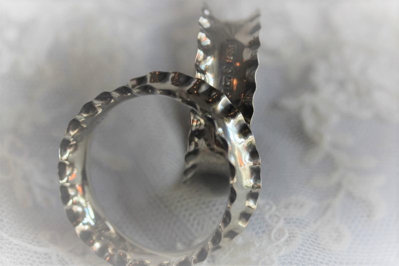 スターリングシルバー ナフキンリング2個セット - Antiques Violetta