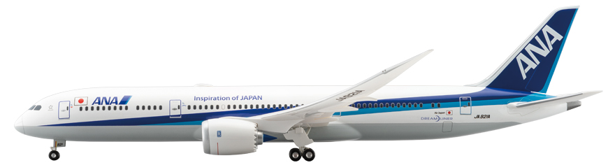 NH20169 1:200 BOEING 787-9 JA921A スナップフィットモデル(WiFi