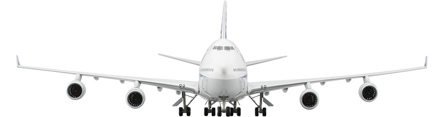 NH20129 1:200 BOEING 747-400 JA8958 スナップフィットモデル（ギア