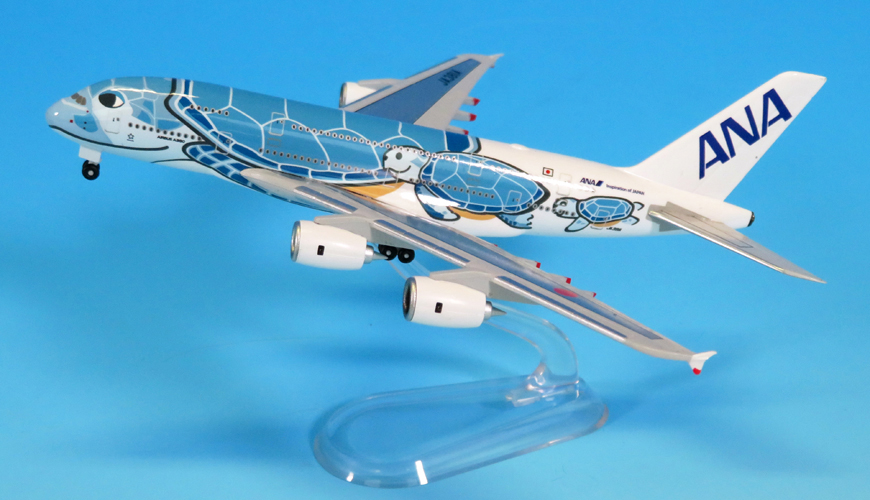 NH50063 1:500 A380 JA381A ANAブルー (WiFiレドーム・ギアつき）ABS
