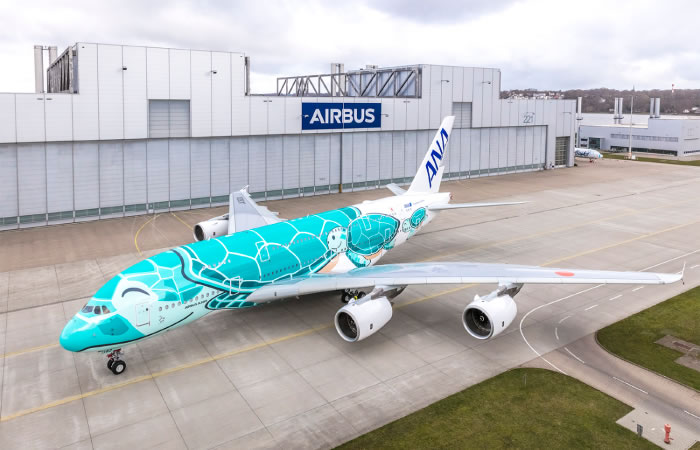 エアバスA380型機「FLYING HONU」の2号機が成田ーホノルル線に就航しま